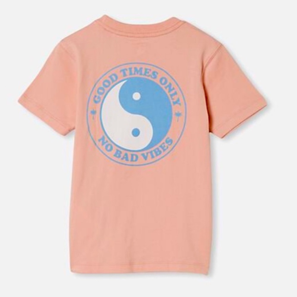 NWT Cotton On Boys No Bad Vibes Yin Yang Tee 5